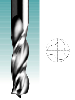 Three Edge - Solid Carbide Spiral