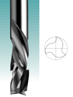 Three Edge - Solid Carbide Compression Spiral