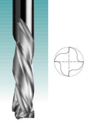 Four Edge - Solid Carbide Mortise Compression Spiral