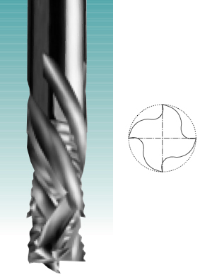 Four Edge - Solid Carbide High Velocity Compression Spiral