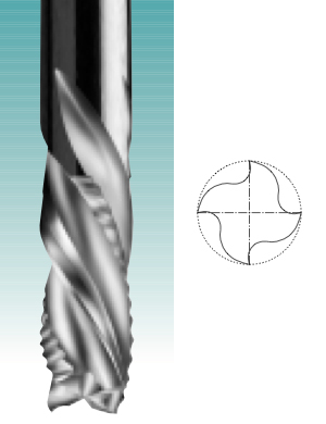 Four Edge - Solid Carbide High Velocity Upcut/Downcut Spiral
