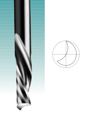 Single Edge - Solid Carbide Downcut Spiral O Flute
