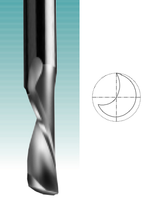 Single Edge - Solid Carbide Downcut Spiral O Flute