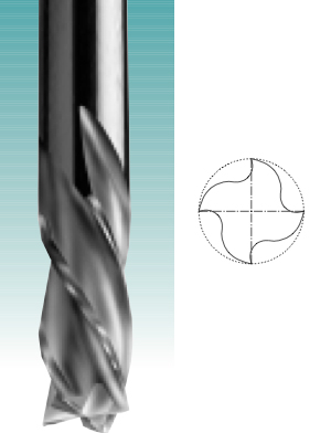 Four Edge - Solid Carbide Downcut Spiral